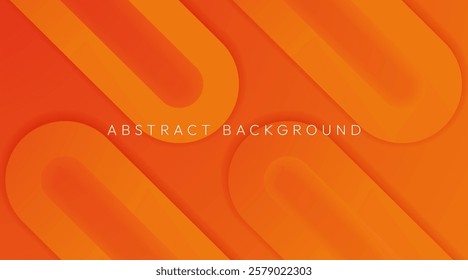 Futuristic Orange Gradient Background with Modern Circular Layers