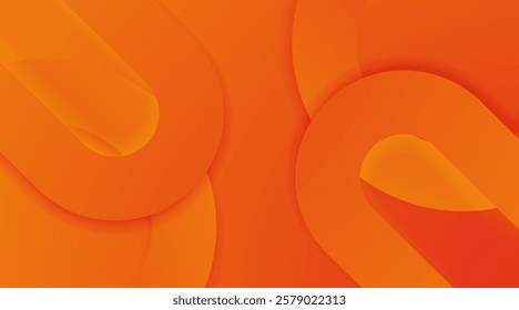 Futuristic Orange Gradient Background with Modern Circular Layers