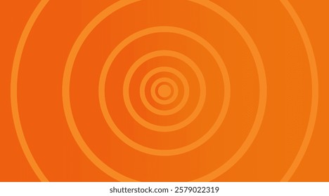 Futuristic Orange Gradient Background with Modern Circular Layers