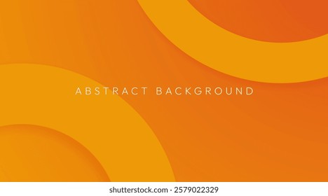 Futuristic Orange Gradient Background with Modern Circular Layers