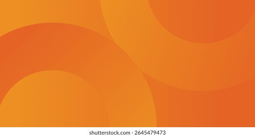 Futuristic Orange Gradient Background with Modern Circular Layers