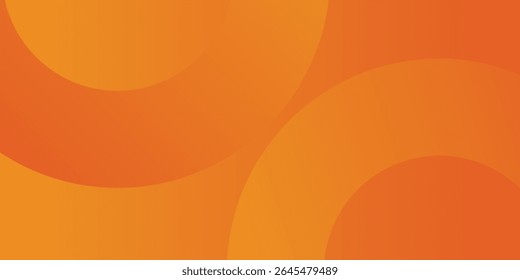 Futuristic Orange Gradient Background with Modern Circular Layers
