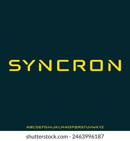futuristic outlined minimal alphabet. display font vector typeset