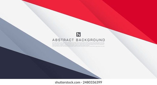 Futuristische Überlappung abstrakt dunkelrot und grau. Dreieck auf buntem geometrischem Design. Moderne überlappende Papierschnitt-Hintergrund-Vektorillustration. EPS10-Vektorgrafik