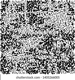 Futuristic panel. Grunge dotted backdrop with circles, dots, point. Abstract monochrome halftone pattern. Design element for web banners, posters, cards, wallpapers, sites. Black and white color