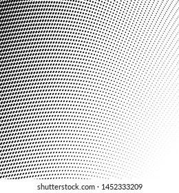 Futuristic panel. Grunge dotted backdrop with circles, dots, point. Abstract monochrome halftone pattern. Design element for web banners, posters, cards, wallpapers, sites. Black and white color