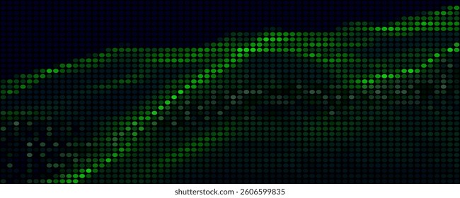 Futuristic particle wave. Abstract technology background. Big data visualization. Vector illustration