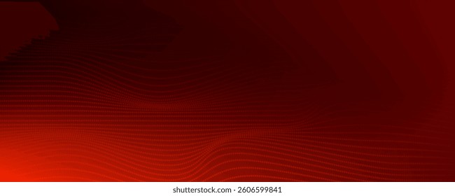 Futuristic particle wave. Abstract technology background. Big data visualization.