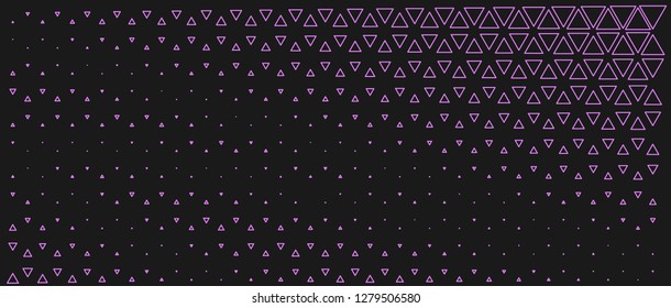 Futuristic Particles Wave Abstract Background - Creative Design Element, cyberspace, matrix. Art, modern.Facade geometry. Architectural design.Pattern vector, print production wallpaper. Vector