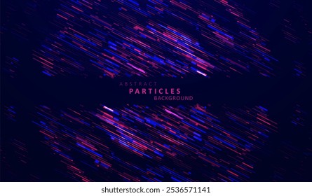 Partículas futuristas acenam. Realidade virtual em grade abstrata. Conceito gráfico para seu design