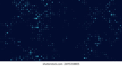 Patrón futurista de hexágonos azules para negocios o fondo de Ciencia. Abstractas mosaico de panal de alta tecnología. Presentación de investigación médica. Ilustración vectorial de fondo. EPS 10