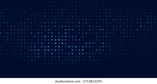 Futuristic pattern of blue hexagons for Business or Science background. Abstract hi-tech honeycomb mosaic. Medical research presentation.