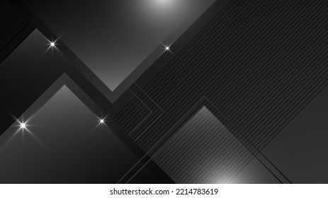 Futuristic perforated technology abstract background with white neon glowing lines. Vector banner design