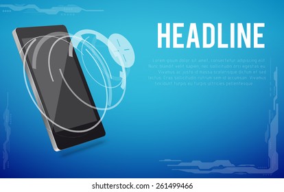 futuristic phone concept