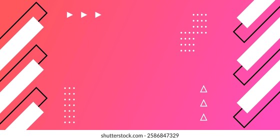  Futuristic pink abstract gradient background with dynamic shapes composition design background vector illustration eps10. 