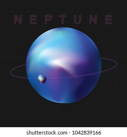 futuristic planet neptune