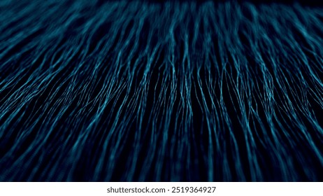 Futuristic point wave of particles. Visualization of sound waves. Technology or science banner. Abstract digital 3D wave. Vector illustration.