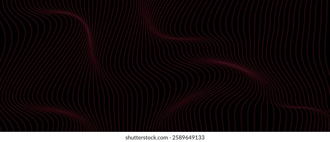 Futuristic point wave of particles. Visualization of sound waves. Technology or science banner. Abstract digital 3D wave. Vector illustration.