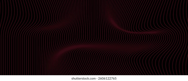 Futuristic point wave of particles. Visualization of sound waves. Technology or science banner. Abstract digital 3D wave. Vector illustration.