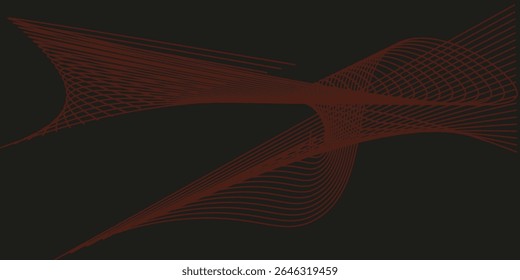Onda de partículas futurista. Visualização de ondas sonoras. Banner de tecnologia ou ciência. Onda 3D digital abstrata. Ilustração vetorial.