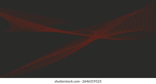 Onda de partículas futurista. Visualização de ondas sonoras. Banner de tecnologia ou ciência. Onda 3D digital abstrata. Ilustração vetorial.