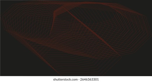 Onda de partículas futurista. Visualização de ondas sonoras. Banner de tecnologia ou ciência. Onda 3D digital abstrata. Ilustração vetorial.