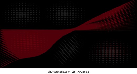 Futuristic point wave of particles. Visualization of sound waves. Technology or science banner. Abstract digital 3D wave. Vector illustration.