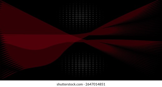 Onda de partículas futurista. Visualização de ondas sonoras. Banner de tecnologia ou ciência. Onda 3D digital abstrata. Ilustração vetorial.