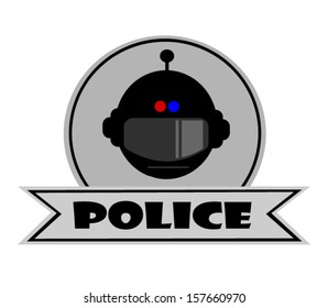 futuristic police template banner
