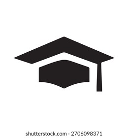 Logotipo de educação polígono futurista com expressão acadêmica digital