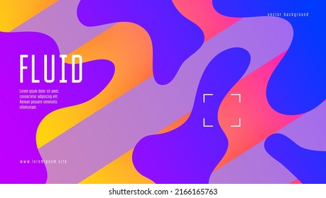 Futuristic Poster. Neon Texture. Dynamic Design. Vibrant Frame. Spectrum Illustration. Pink Trendy Banner. Color Landing Page. Tech Gradient Cover. Violet Futuristic Poster