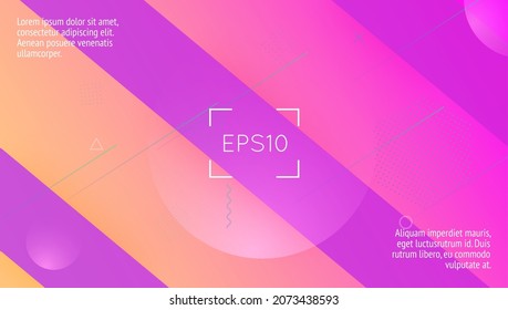 Futuristic Poster. Pink Vibrant Cover. Mobile Frame. Wavy Landing Page. Geometric Design. 3d Digital Background. Gradient Concept. Colorful Brochure. Magenta Futuristic Poster