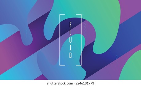 Futuristic Poster. Spectrum Presentation. Modern Cover. Minimal Screen. Blue Hipster Background. Wavy Landing Page. Vibrant Frame. Flat Digital Shape. Violet Futuristic Poster