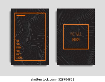 Futuristic posters design set. Abstract stripes background. Templates for business card, poster, flyer, cover, voucher, background. 