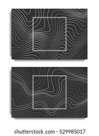 Futuristic posters design set. Abstract stripes background. Templates for business card, poster, flyer, cover, voucher, background. 