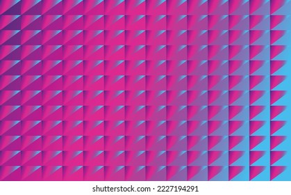 Futuristic psychedelic gradient pattern with triangles. Suitable for fill, background, banner, wallpaper, and backdrop.