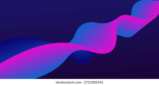 Fundo de onda de gradiente azul roxo futurista