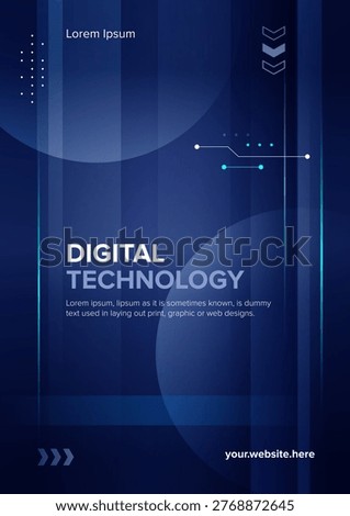 Futuristic purple concept poster set. Digital business AI vector template with abstract gradient background. 