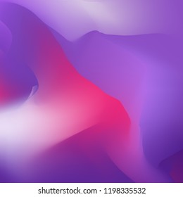 Futuristic purple, violet neon background. Fluid liquid background with dynamical colored gradient. 3d effect. Background for flyer, banner, presentation or web design