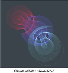 Futuristic Radial Smoke Effect Background