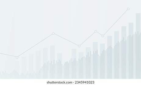  Futuristic raise up graph chart digital transformation abstract technology background. Big data and business growth currency stock and investment economy. Vector illustration 