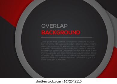 Futuristic red and black abstract background with overlap modern line bar design. Can be used for text, message website design, card, annual business report, poster template, elements for your work.