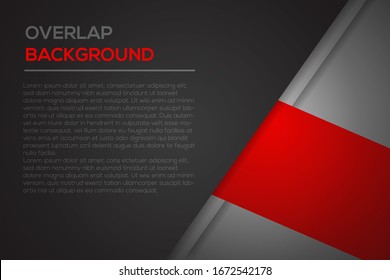 Futuristic red and black abstract background with overlap modern line bar design. Can be used for text, message website design, card, annual business report, poster template, elements for your work.