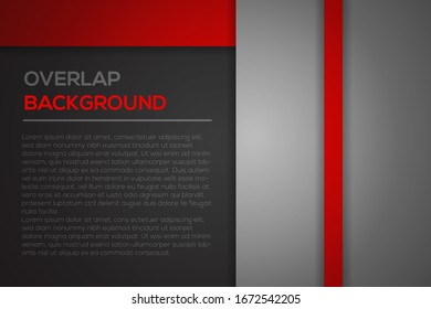 Futuristic red and black abstract background with overlap modern line bar design. Can be used for text, message website design, card, annual business report, poster template, elements for your work.