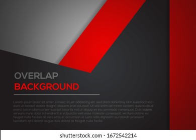 Futuristic red and black abstract background with overlap modern line bar design. Can be used for text, message website design, card, annual business report, poster template, elements for your work.