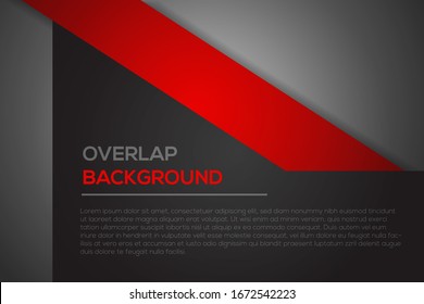 Futuristic red and black abstract background with overlap modern line bar design. Can be used for text, message website design, card, annual business report, poster template, elements for your work.