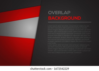 Futuristic red and black abstract background with overlap modern line bar design. Can be used for text, message website design, card, annual business report, poster template, elements for your work.