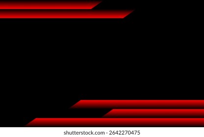 Futuristic Red and Black Abstract Background Vector Design. Ideal for tech-themed banners, posters, digital templates, e-sports, and sci-fi inspired layouts.