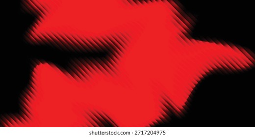 Fluxo de energia vermelho futurista com linhas verticais borradas e contraste dramático.