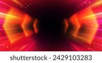 Futuristic Red High Speed Racing Interface